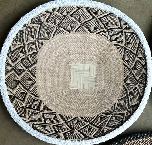 Black and white basket