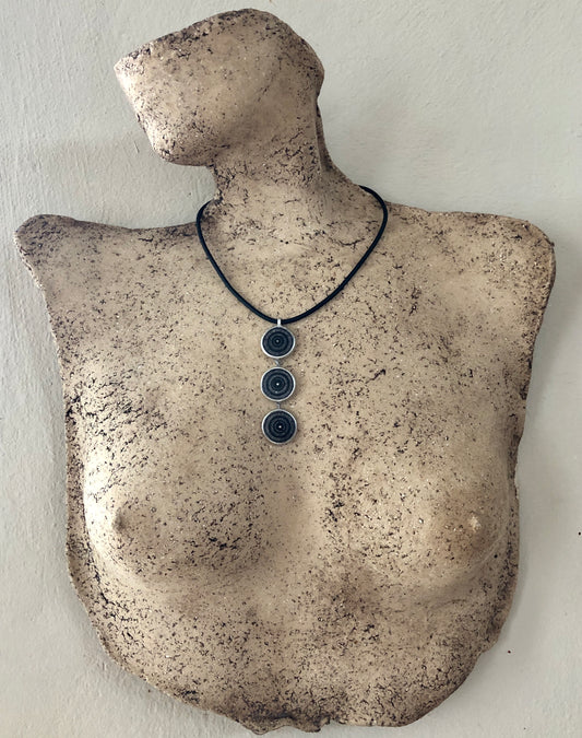Necklace, blue stones